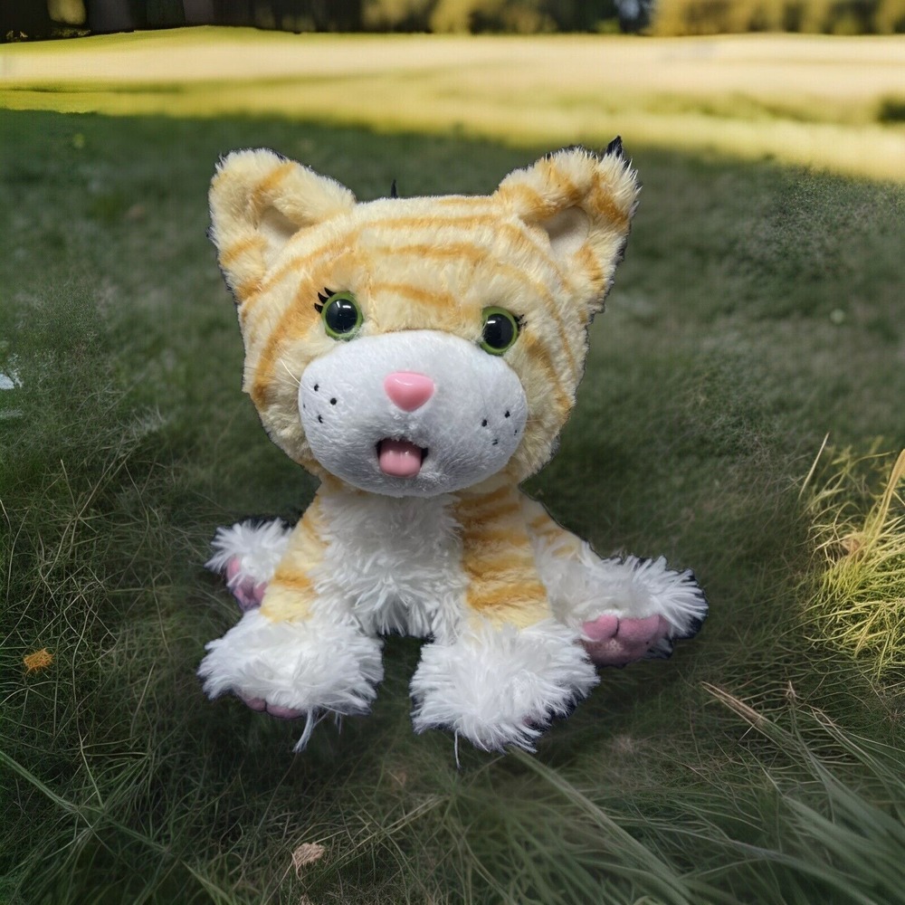 Cabbage Patch Kids-Lots Licks Adoptimals 8" Orange Tabby Plush Kitty Cat